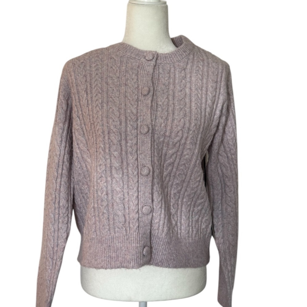 Pink/purpleish Cable Knit Women's Sweater
